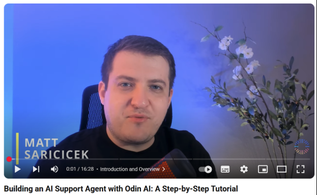 Building an AI Support Agent with Odin AI: A Step-by-Step Tutorial
